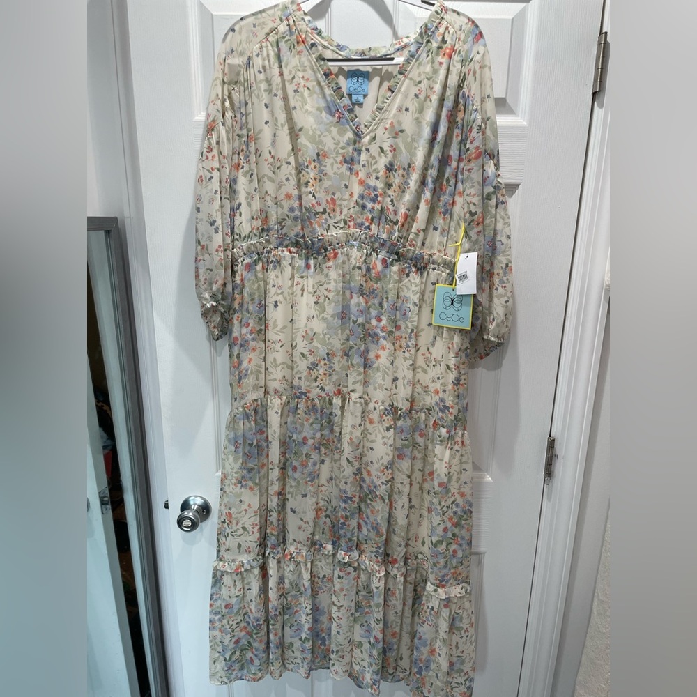 CeCe Multicolor Floral Dress